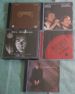 Easy Listening Pop 5 CD Lot Carpenters Neil Diamond Simon Garfunkel Bee Gees - Picture 1 of 14
