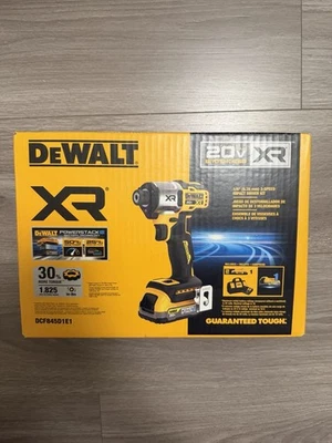 DEWALT DCF845D1E1 20V MAX XR Brushless 1/4 in. Cordless 3-Speed Impact Driver - Image 1 of 4