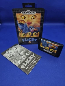 Flicky Sega Genesis 1991 Videojuego Estuche Manual Videojuego - Imagen 1 de 11