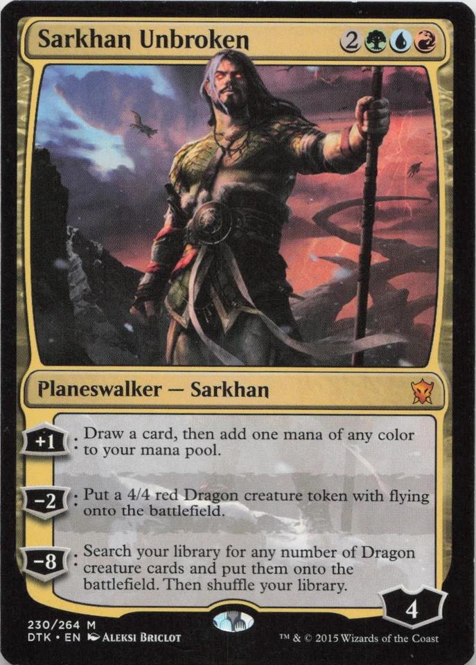 Sarkhan Unbroken M Dragons of Tarkir 230 - LP MTG - Image 1 of 1
