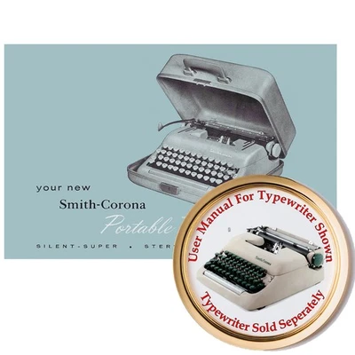 Máquina de escrever Smith Corona Clipper manual do proprietário 1955-59 modelo - Imagem 1 de 4