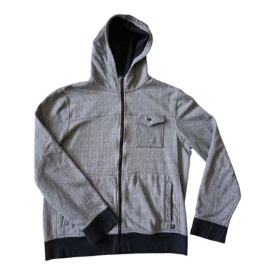 Chaqueta Tony Hawk Para Hombre XXL Gris Negro Espiga Cremallera Completa Con Capucha Manga Larga Foto 1 de 4