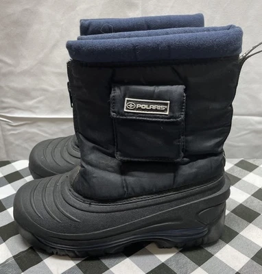 BOTAS DE NIEVE POLARIS DUPONT THERMOLITE AISLADAS JUVENILES ZAPATOS TALLA 2 NEGRAS Foto 1 de 4