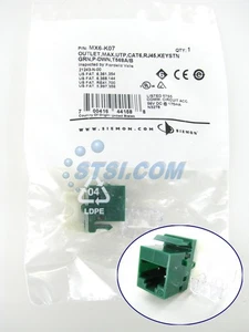 Conector modular Keystone Siemon MX6-K07 Cat6 RJ45, verde ~ STSI - Imagen 1 de 4