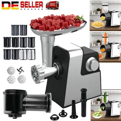 8in1 Kartoffelreibe Elektrische Gemüseschneider Küchenreibe Gemüsereibe Reibe - Bild 1 von 4