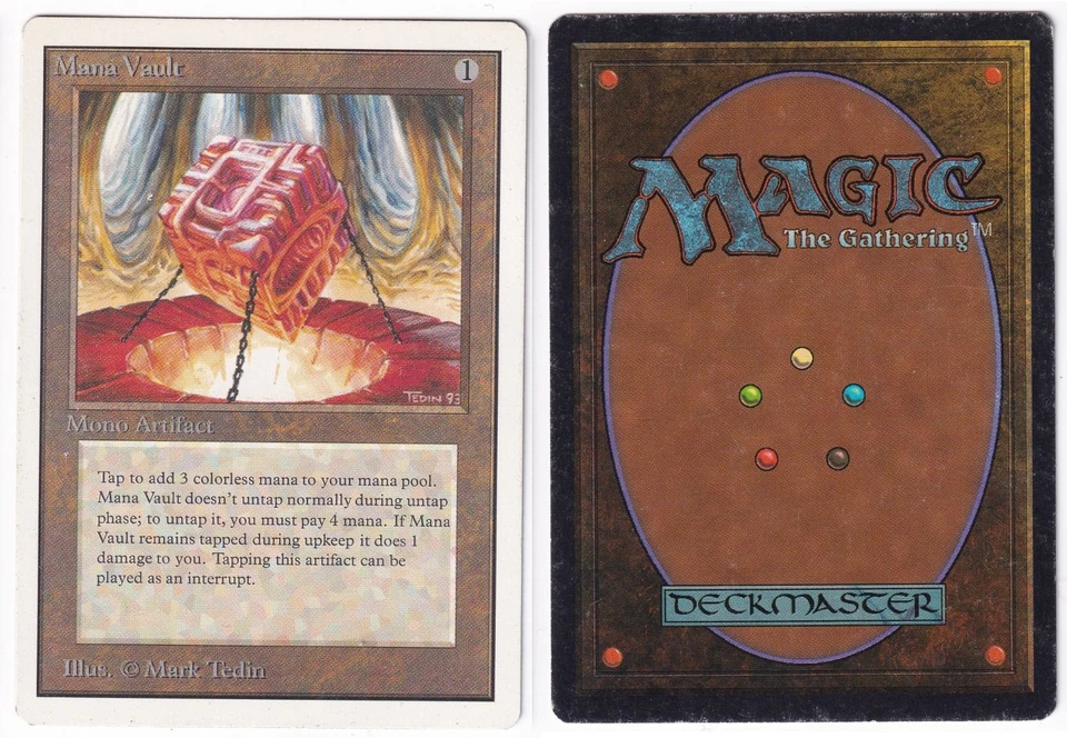 Mana Vault #1 -Unlimited Edition -MTG -MP -FREE SHIPPING! - Image 1 of 1