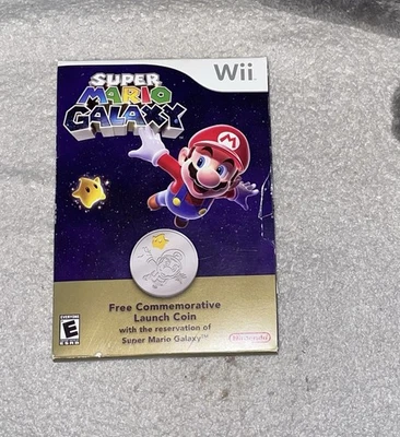 Moneda de lanzamiento conmemorativa promocional Super Mario Galaxy Nintendo Wii  Foto 1 de 2