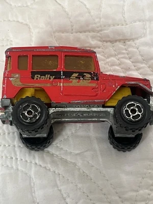 Majorette Toyota Land Cruiser FJ40 BJ40 #277 1:53 red RALLY - made in France - Image 1 of 4