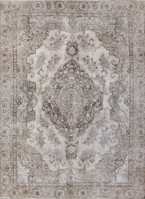 Alfombra vintage envejecida 9' x 12' anudada a mano poco usada pila usada PK133 Foto 1 de 4