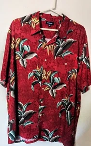 Camisa tropical hawaiana de manga corta XL para hombre Croft y carretilla 54" PECHO 31" LARGO - Imagen 1 de 3