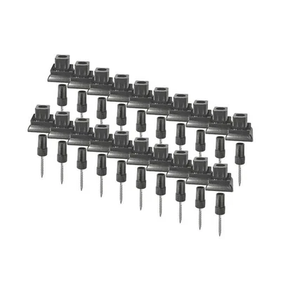 Adaptadores de barandilla de cubierta 3/4 pulgadas soportes de balaustre cuadrados paquete de 20 montaje en superficie negro Foto 1 de 4