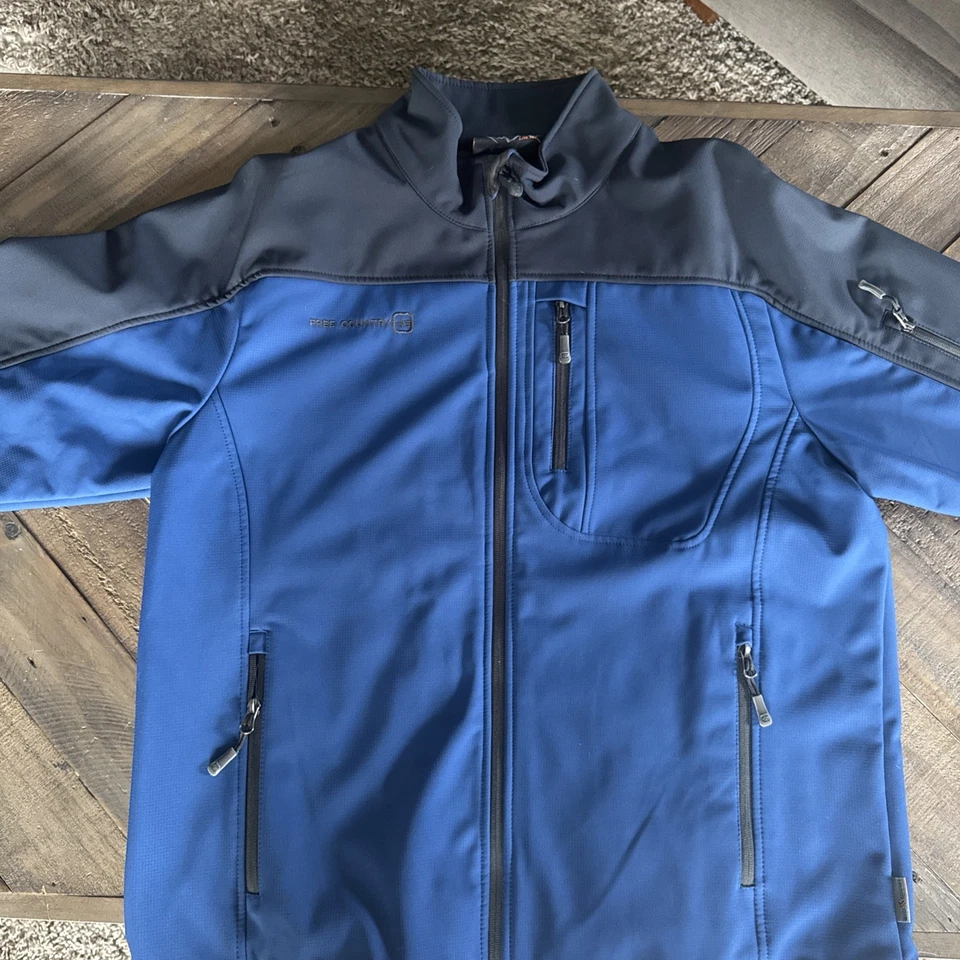 Free Country Men's Super Softshell 3-Layer Jacket Navy Size L New - Image 1 of 3
