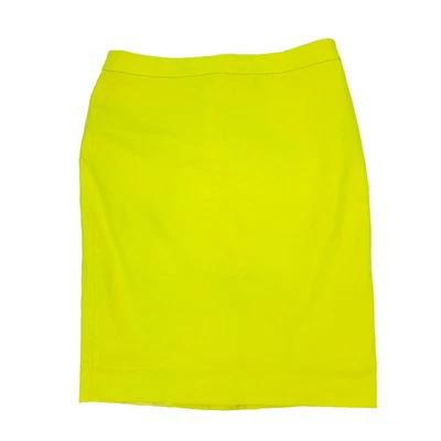 J. Crew No. 2 faldas lápiz para mujer 6 amarillas forradas cremallera trasera carrera elástica lisa Foto 1 de 4