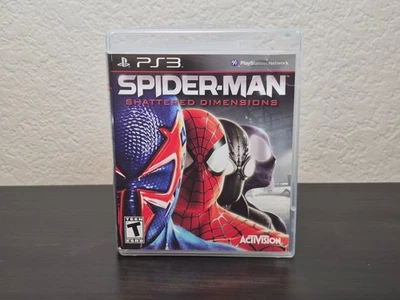 PS3 Spider-Man Shattered Dimensions Game Clean CIB Near Mint Disc Rare 2010 - Image 1 of 4