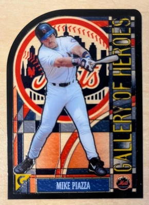 1999 Topps Gallery MIKE PIAZZA #GH4 Галерея Героев Витражи Высеченные Метки - Изображение 1 из 2