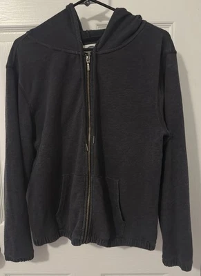 Толстовка с капюшоном на молнии Old Navy темно-синяя женская размер средний - Изображение 1 из 3