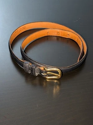 Coach Navy Blue Skinny Belt 2800 Vintage Size M USA Made (.75" Width)  - Image 1 of 4