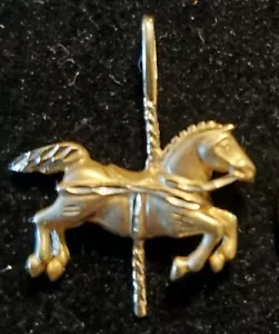 Diamond Cut "Merry-Go-Round" Gold Charm 14K 2.2g - Picture 1 of 3