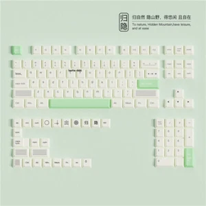 To Nature Theme Keycaps Simple Style Dye-sub PBT 128 Keys for Cherry MX Keyboard - Picture 1 of 7