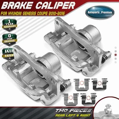 2x Pinza de freno de disco con soporte para Hyundai Genesis Coupe 2010-2016 lateral trasero Foto 1 de 4
