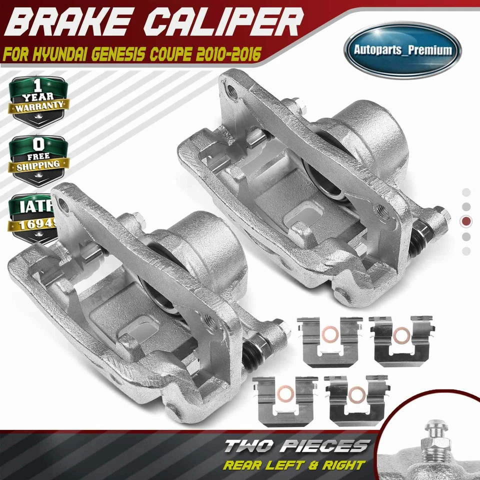 2x pinça de freio a disco com suporte para Hyundai Genesis Coupe 2010-2016 traseira lateral - Imagem 1 de 4