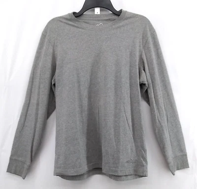 Camisa Eddie Bauer Para Hombre Talla M Gris Ligera Pullover Manga Larga Top Foto 1 de 4