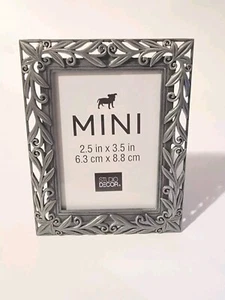 Studio Decor Mini Collection 2.5 x 3.5" Floral Photo Picture Frame.  New - Picture 1 of 10