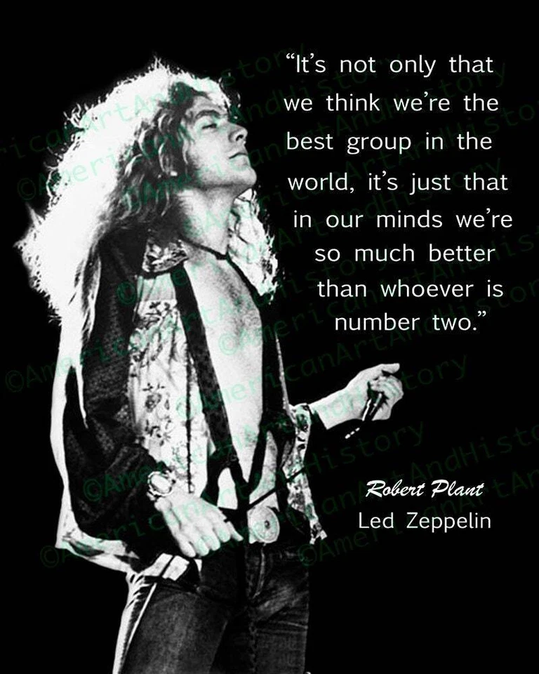 Robert Plant Quote Photo Print Poster Picture Led Zeppelin - Image 1 of 1