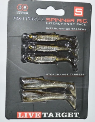 Koppers Live Target Baitball Spinner Rig Interchange Pack Teasers Green Pumpkins Foto 1 de 3