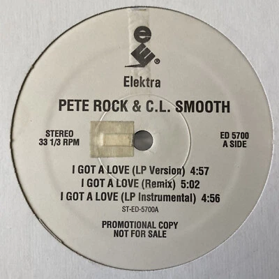 PETE ROCK & C.L. SMOOTH - I GOT A LOVE / REMIX / THE MAIN INGREDIENT (12")  1994 - Image 1 of 2