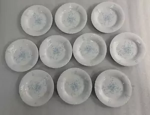 Totale 10 piatti da portata vintage 1986 China Pearl "SARA" azzurro - Foto 1 di 4