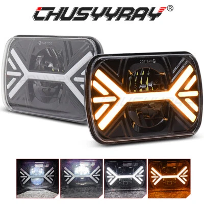 Faro LED 7x6 5x7" DRL haz alto/bajo PARA International Harvester 9400i 9200 SBA Foto 1 de 4