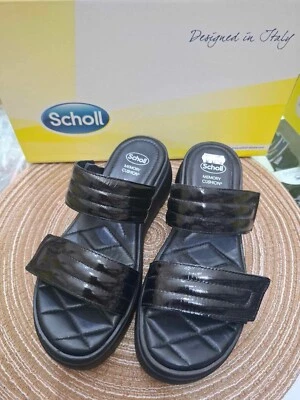 Super confortevoli-offertissima- Sandali BALI 2 STRAPS SCHOLL NERI - Immagine 1 di 2