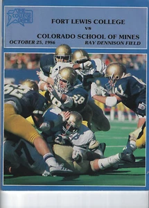 1986 FT LEWIS VS COLORADO SCHOOL MINES COLLEGE FOOTBALL PROGRAM - Bild 1 von 1