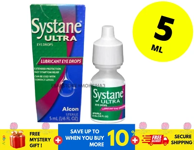 NEW ALCON SYSTANE Ultra Lubricant Eye Drops High Performance 5ML - Image 1 of 4