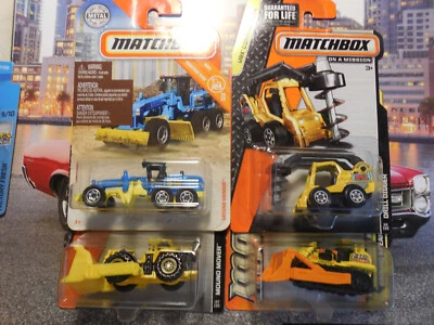 LOTE DE CONSTRUCCIÓN MatchBox MBX 4 amoladoras de tierra INTERRUPTOR TALADRO EXCAVADOR MOTOR Foto 1 de 4