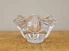 French Cofrac Art Verrier France Crystal Small Flared Tealight Holder Or Bowl