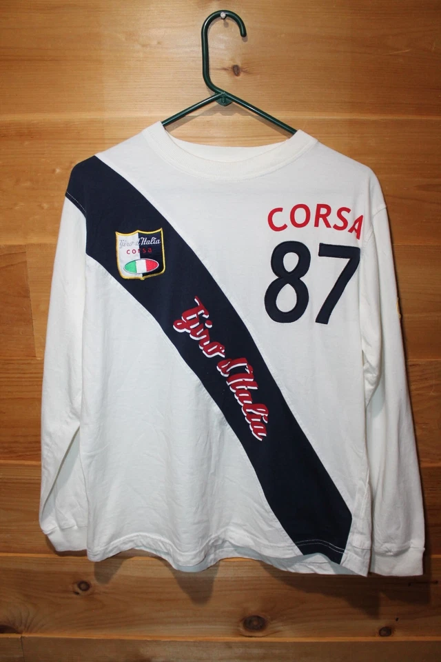 Camiseta deportiva de ciclismo Giro d'Italia Corsa 87 bordada con doble parche L grande Foto 1 de 4