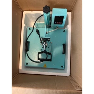 Swing Design 15" x 15" Swing Away 8-in-1 Heat Press - Turquoise - Picture 1 of 4