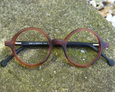 Alexander Matte Brown/Black 43mm Classic Round Eyeglasses - Image 1 of 4