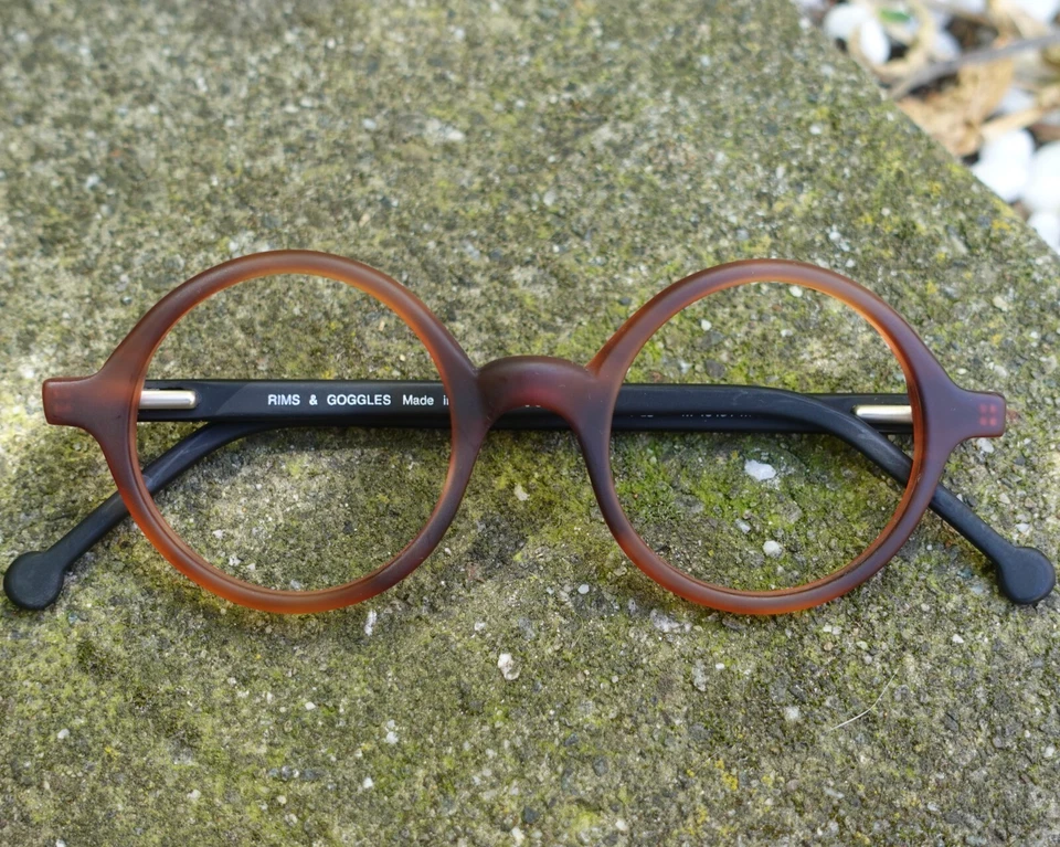 Alexander Matte Brown/Black 43mm Classic Round Eyeglasses - Image 1 of 4