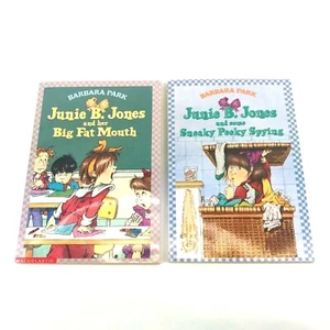 Junie B. Jones Books 2 Her Big Fat mouth And Sneaky Peeky Spying - Picture 1 of 2
