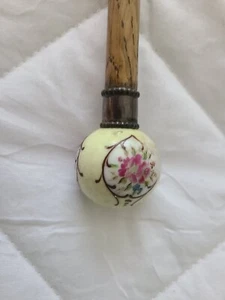 antique conductors baton stick | vintage ceramic and sterling Austrian music - Picture 1 of 3