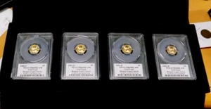 1988 P 1991 P 1993 P AND 1994 W AGE 1/10TH OZ GOLD EAGLES PCGS PR 69 REAGAN SIGN - Picture 1 of 5