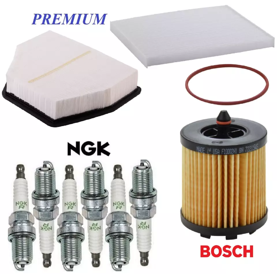 Tune Up Kit Filters Spark Plugs For CHEVY CAPTIVA SPORT L4 2.4L 2012-2015 - Image 1 of 1