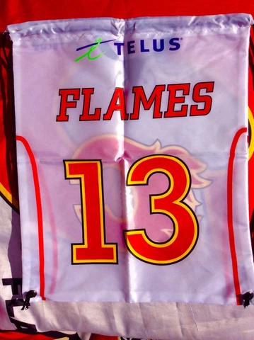 NHL Calgary Flames Hockey Draw String Nap Sack #13 Johnny Gaudreau number Cover
