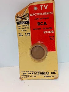 VINTAGE  1962 Philco TV/Radio  On -Off Volume Knob 424-8003 - Picture 1 of 2