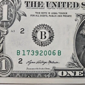 $1 Birthday Note Series 2021 One Dollar 17392006 Uncirculated (Trailing 2006 ) - Picture 1 of 2