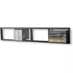 CD DVD Storage Shelf for Wall, 34 Inch Cube Storage Media Shelf - Picture 1 of 6