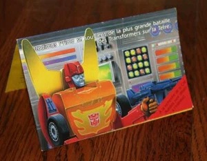 Cartel folleto Hasbro Direct Transformers G1 1987 formulario de pedido Canadá - Imagen 1 de 4